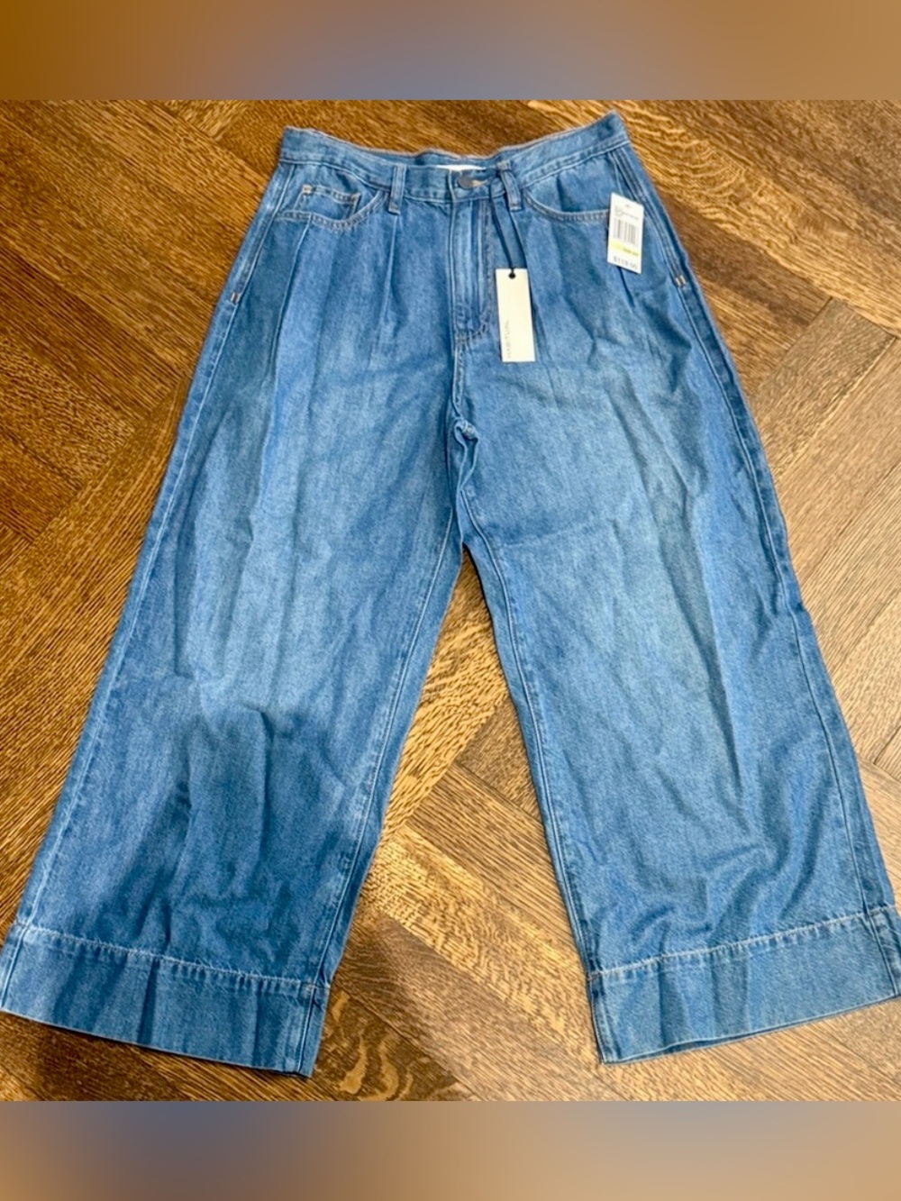 HABITUAL Super Soft Wide Leg Jeans Size 27 High Rise Light Wash